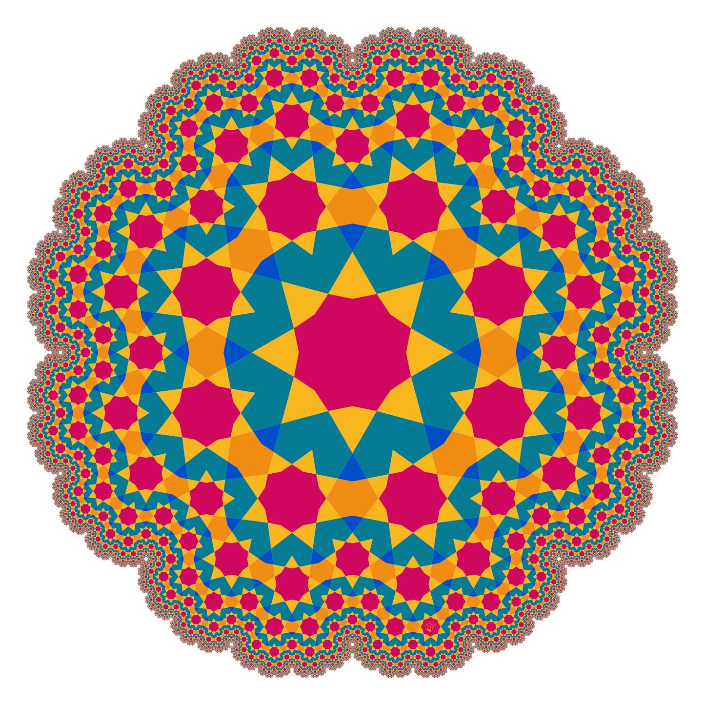 Infinity Bloom 8 - Fiesta (36x36)