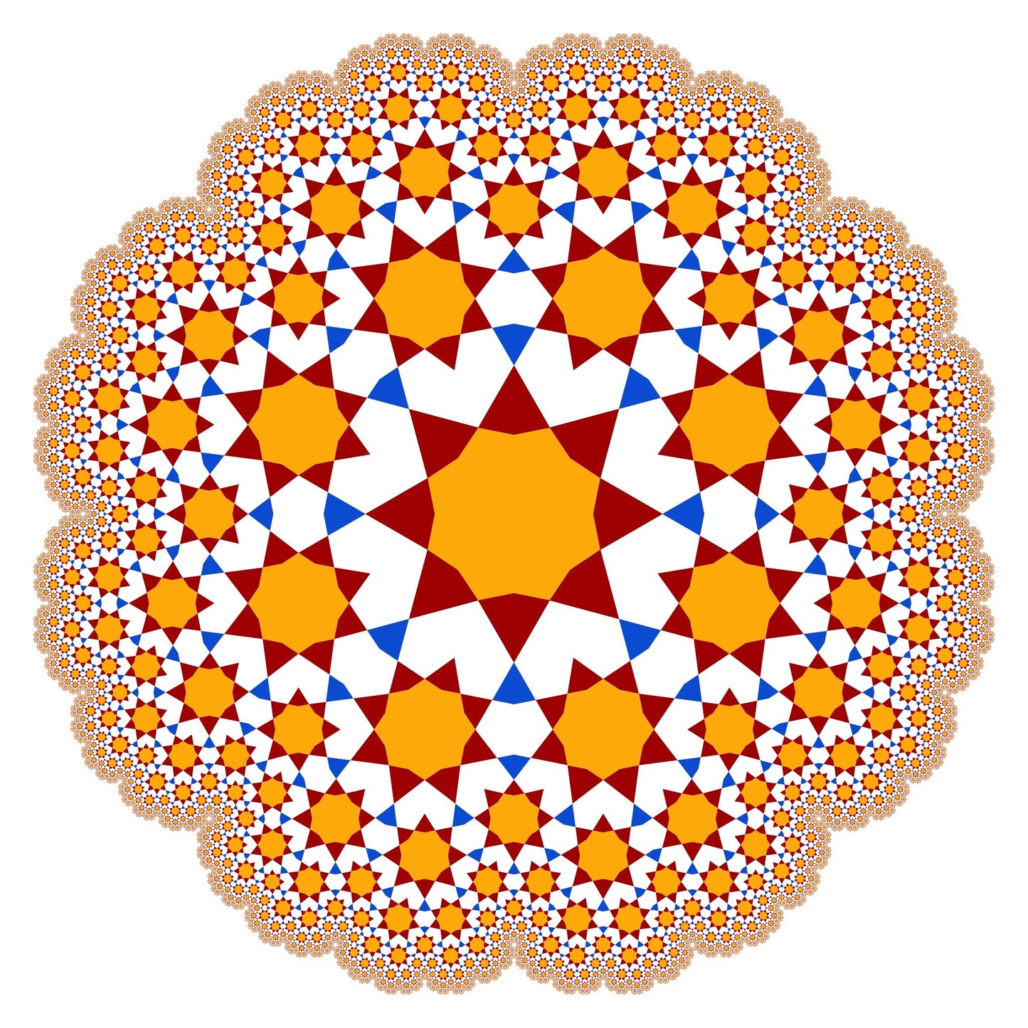 Infinity Bloom 8 - Moroccan on White (24x24)