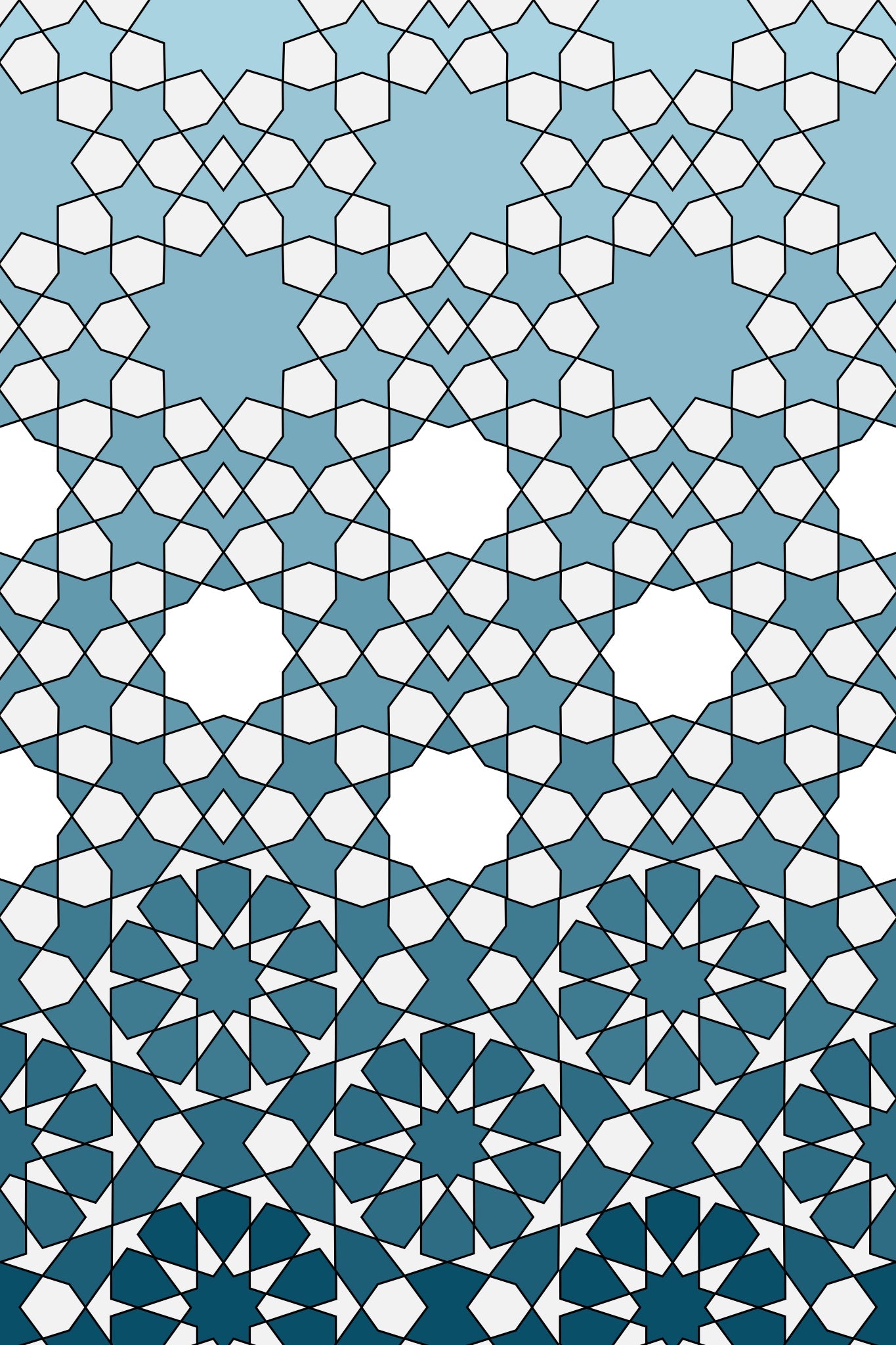 Santorini - Teal (20x30)