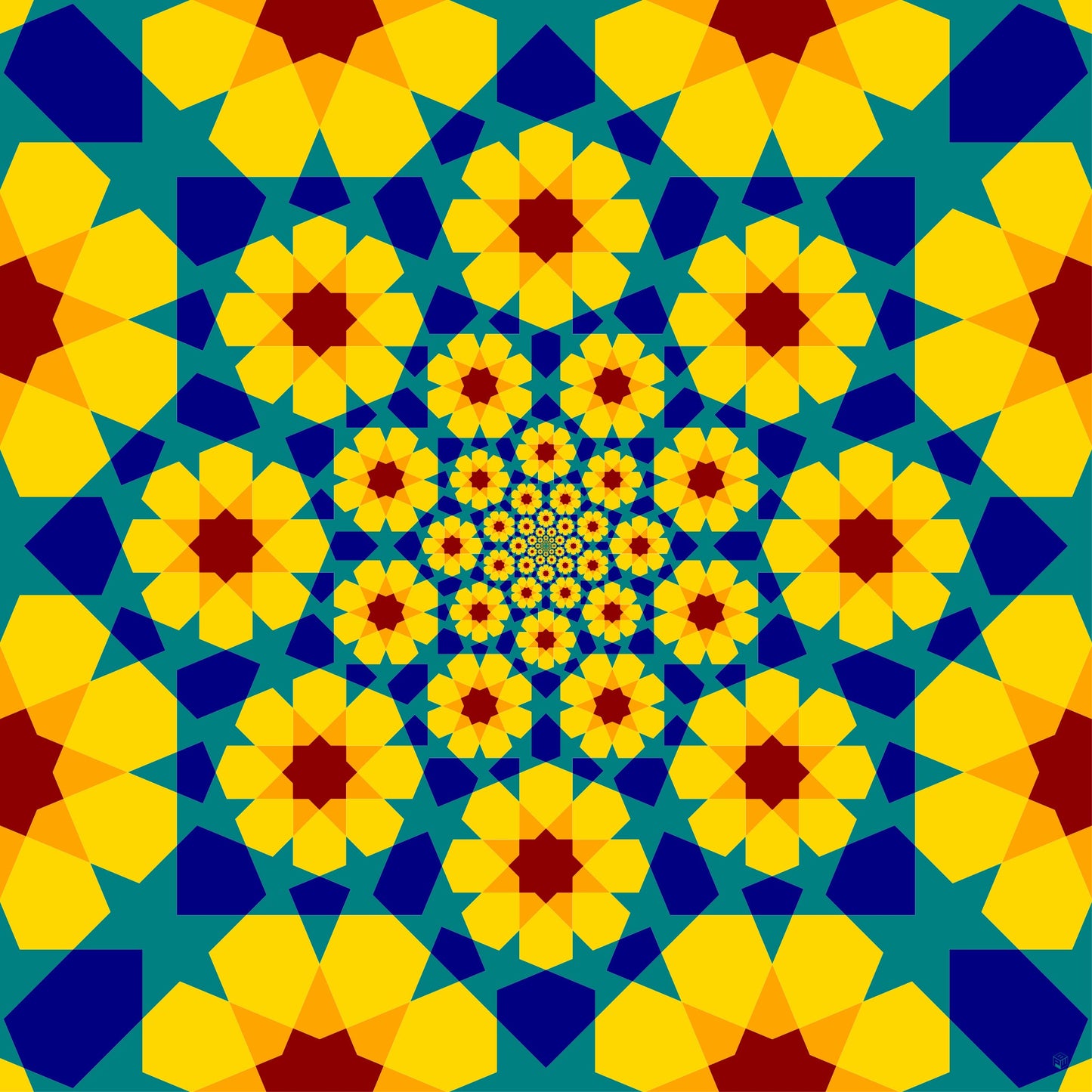 Starburst 8 - Marigolds (48x48)