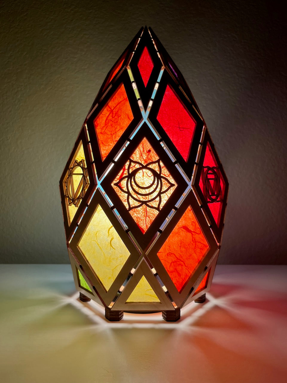 Jewel Lamp "Emerald T" - Chakras