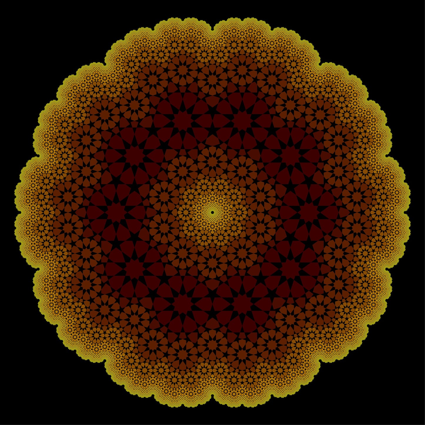 Infinity Bloom 10 - Autumn Leaves on Black