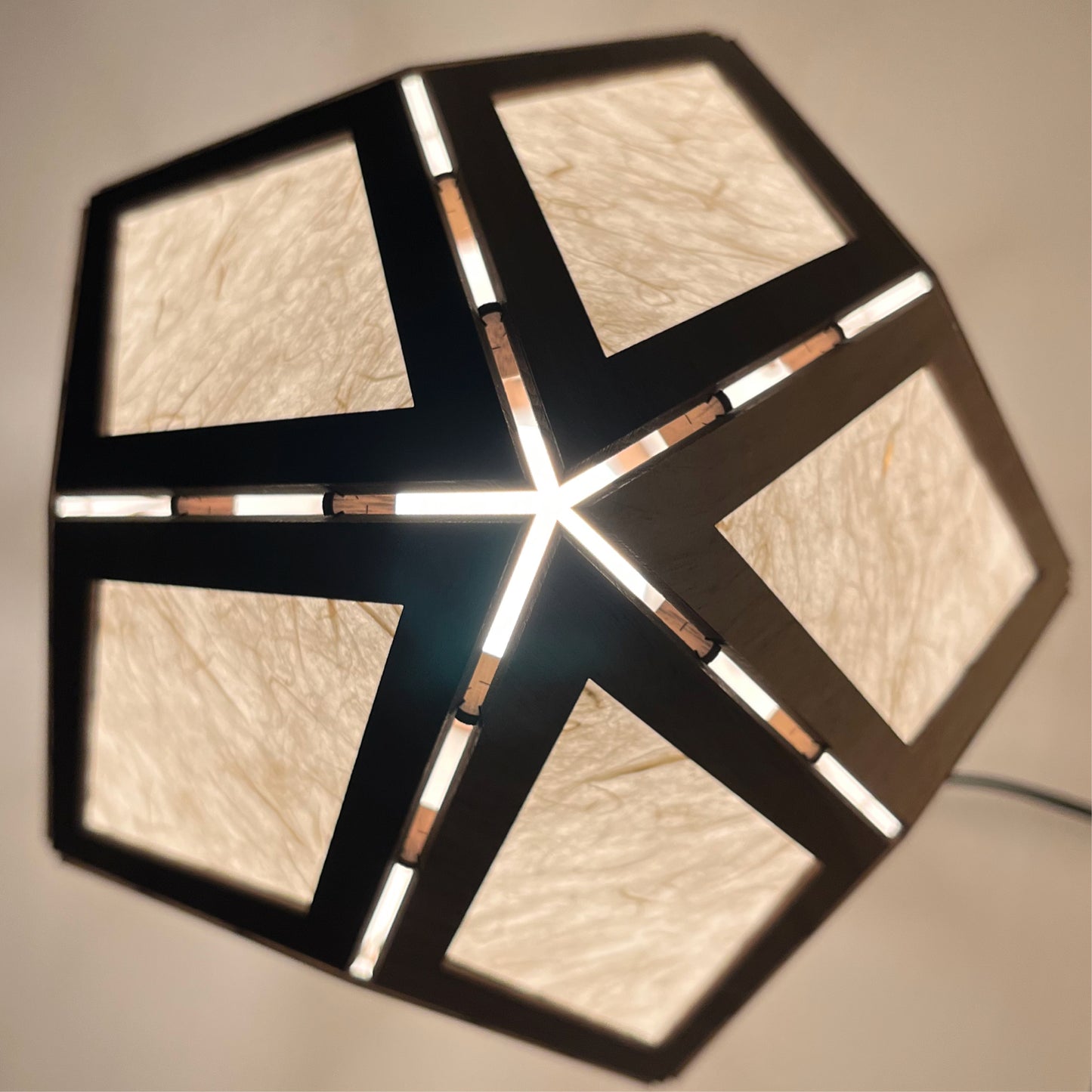 Jewel Lamp "Topaz T" - Walnut