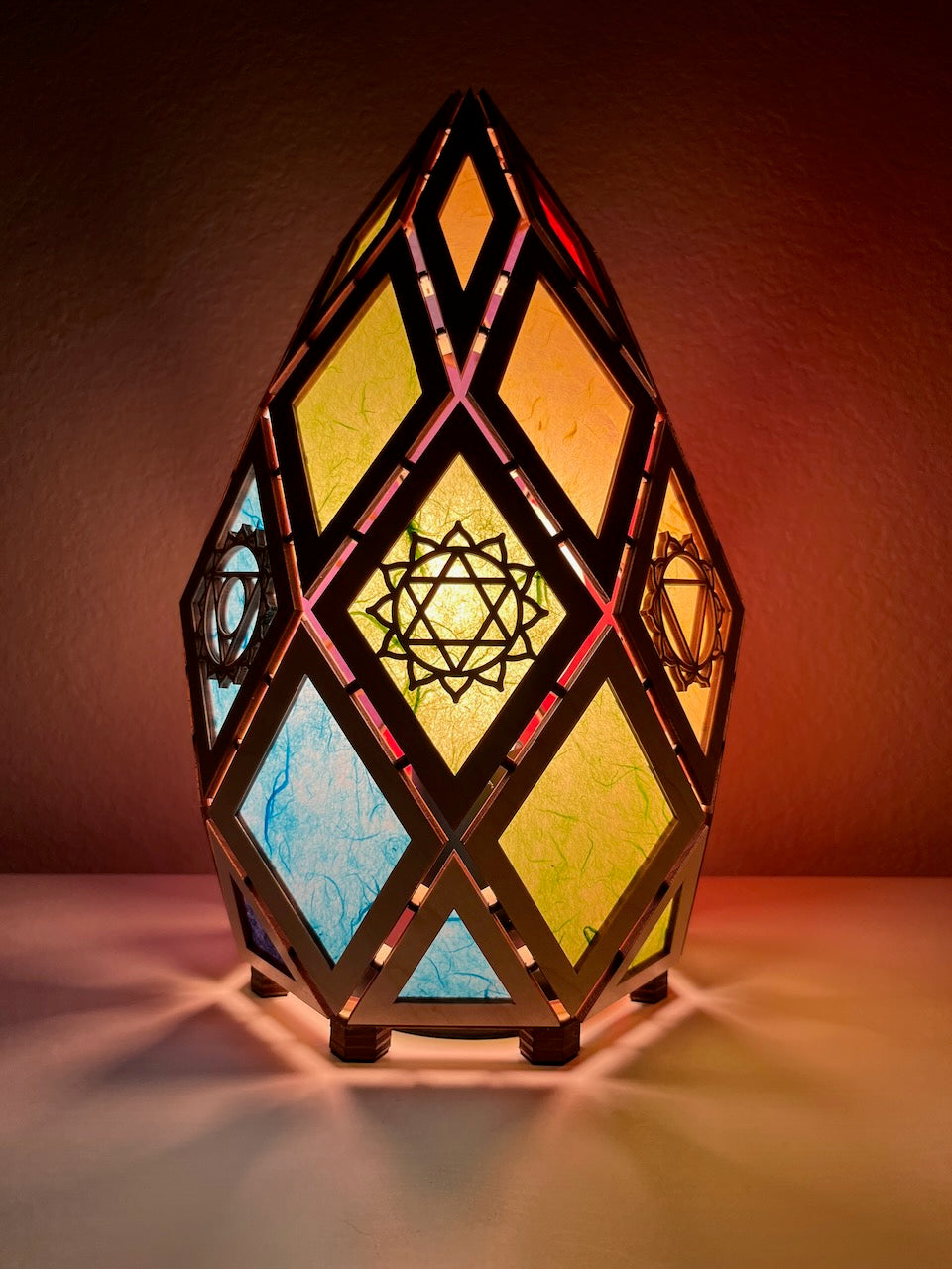 Jewel Lamp "Emerald T" - Chakras