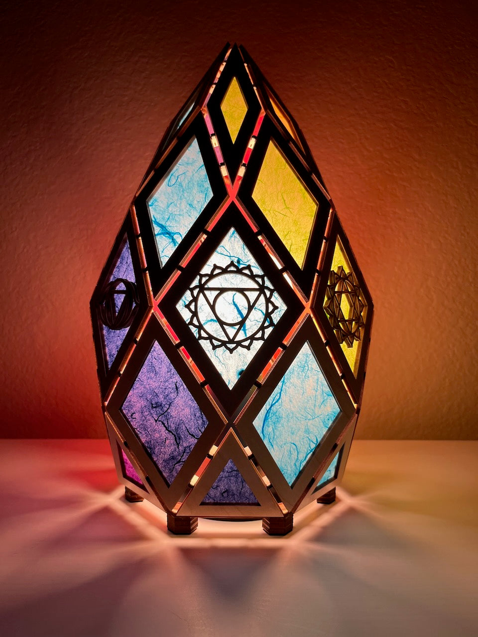 Jewel Lamp "Emerald T" - Chakras