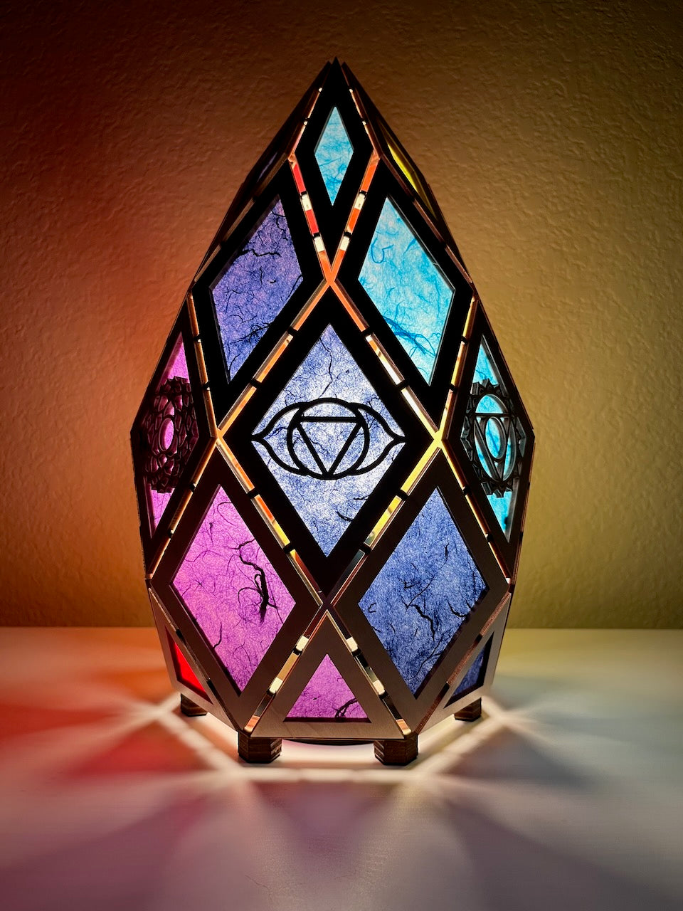 Jewel Lamp "Emerald T" - Chakras