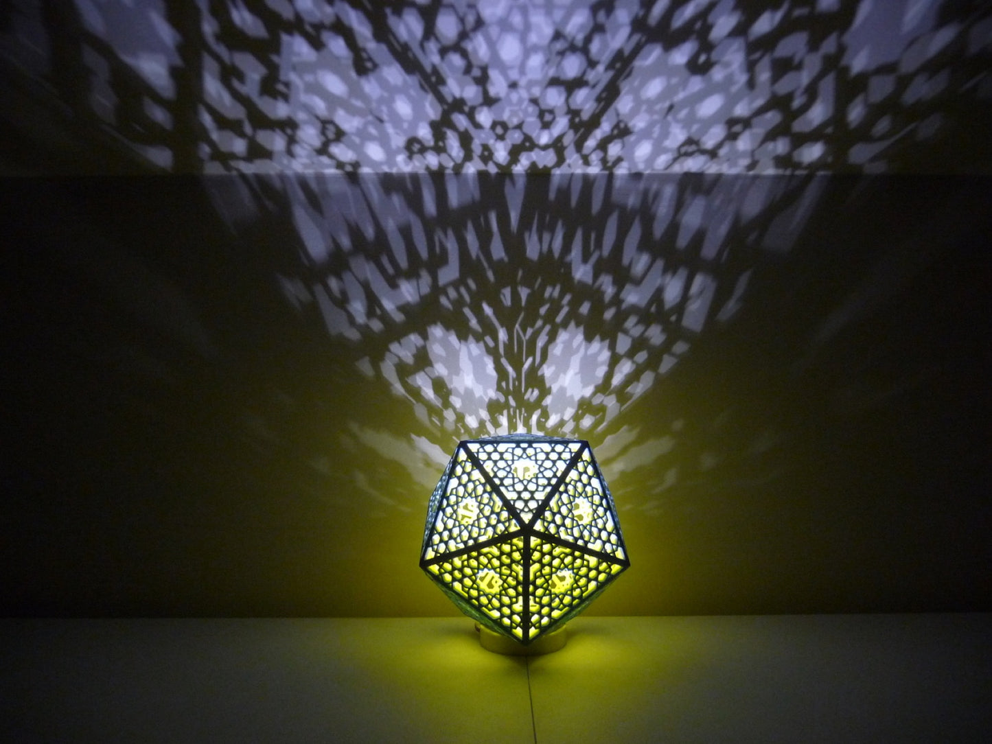 Screened Icosahedral Lamp